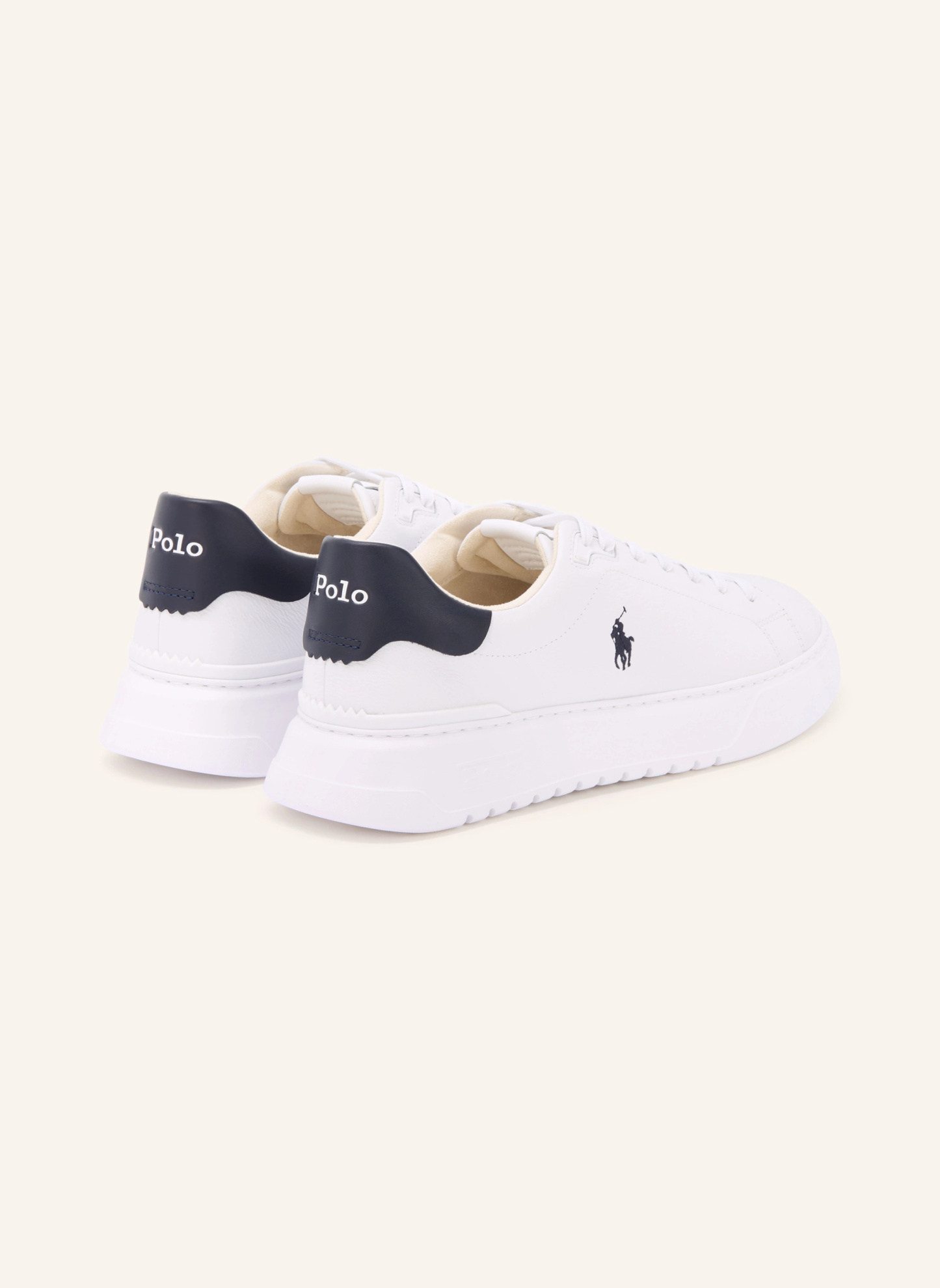 POLO RALPH LAUREN Sneaker – WEISS / DUNKELBLAU