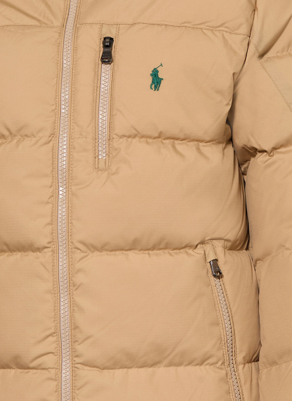 POLO RALPH LAUREN Daunenjacke mit abnehmbarer Kapuze – BEIGE