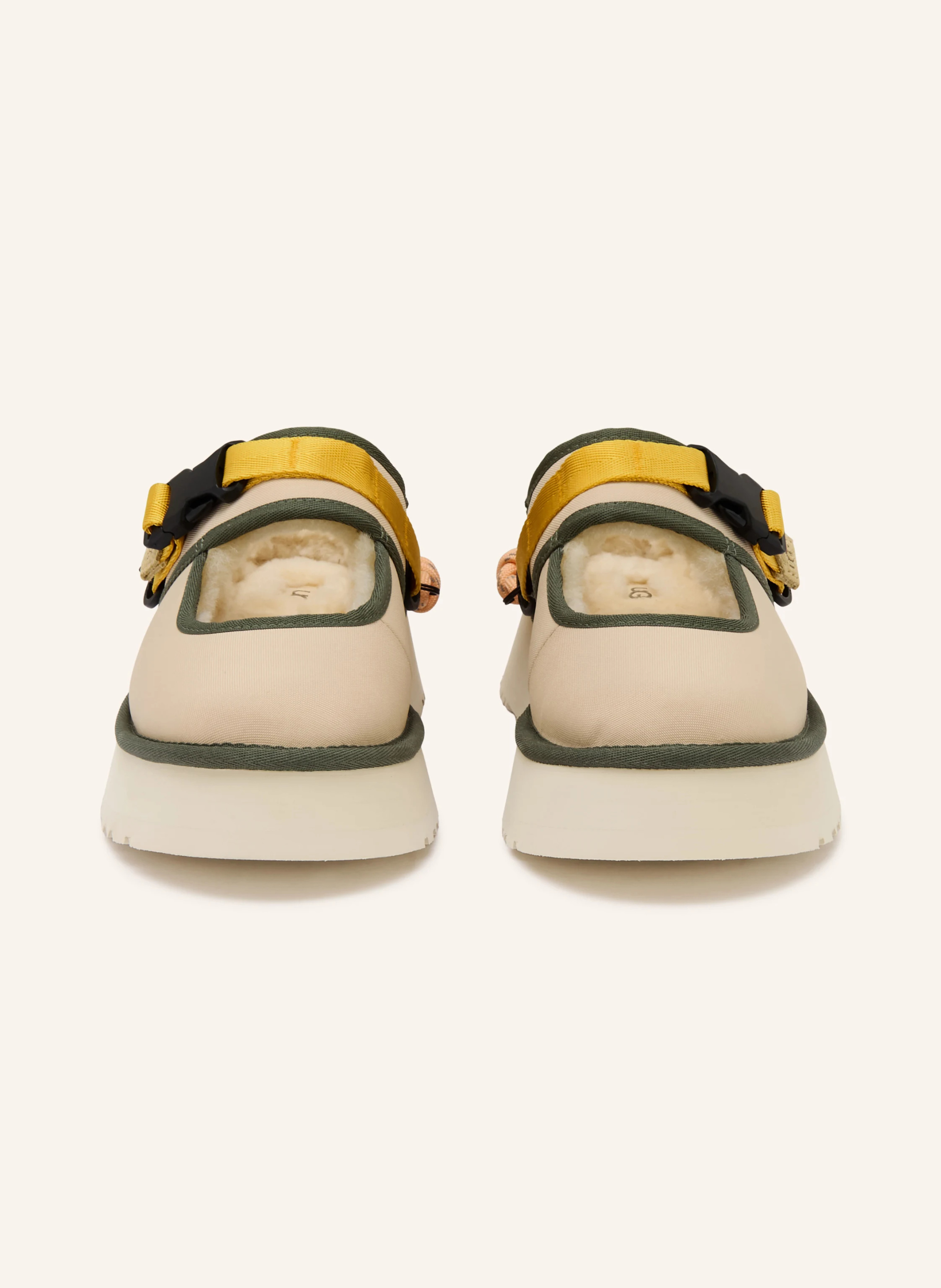 UGG Plateau-Pantoletten BEA MARY JANE – BEIGE / GELB / KHAKI