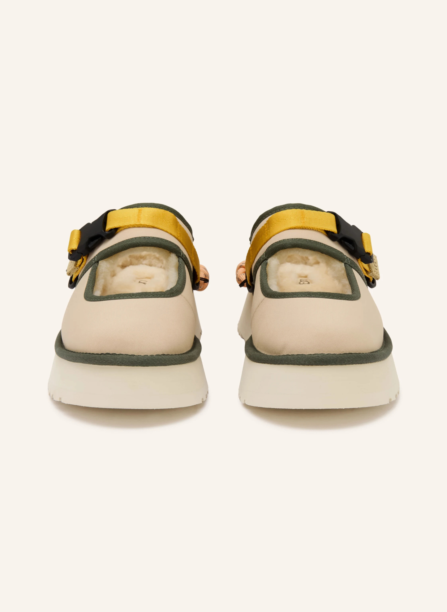 UGG Plateau-Pantoletten BEA MARY JANE – BEIGE / GELB / KHAKI