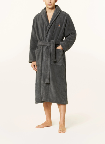 POLO RALPH LAUREN Herren-Bademantel – DUNKELGRAU
