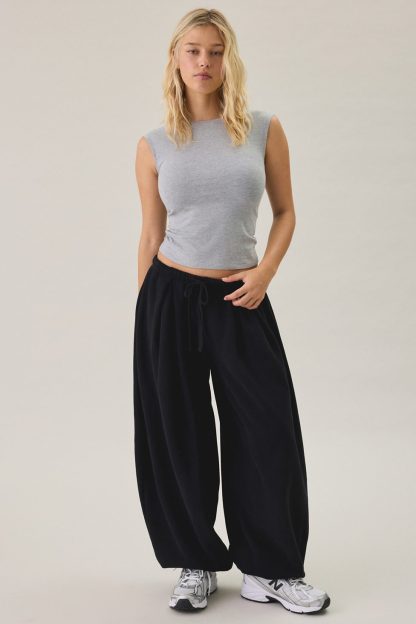 Out From Under Slow Motion Baggy Balloon Sweatpants - Black