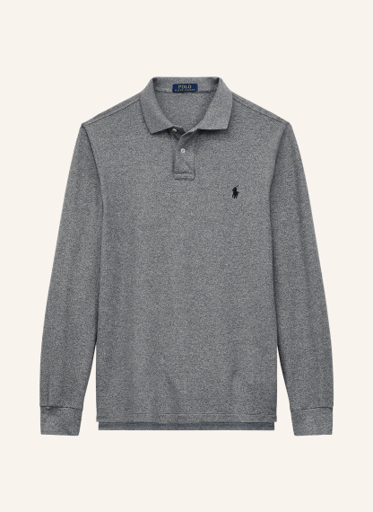 POLO RALPH LAUREN Piqué-Poloshirt Custom Slim Fit – GRAU MELIERT