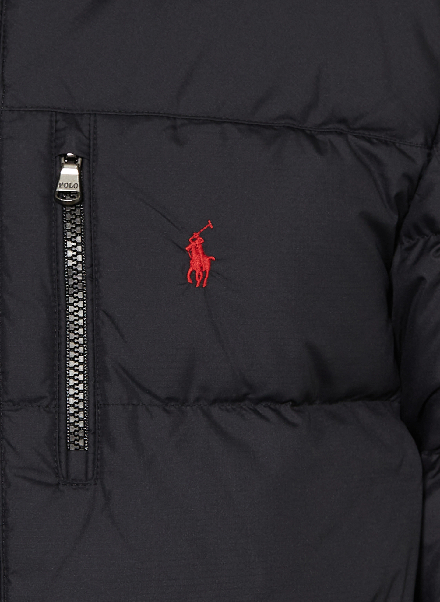 POLO RALPH LAUREN Daunenjacke mit abnehmbarer Kapuze – SCHWARZ