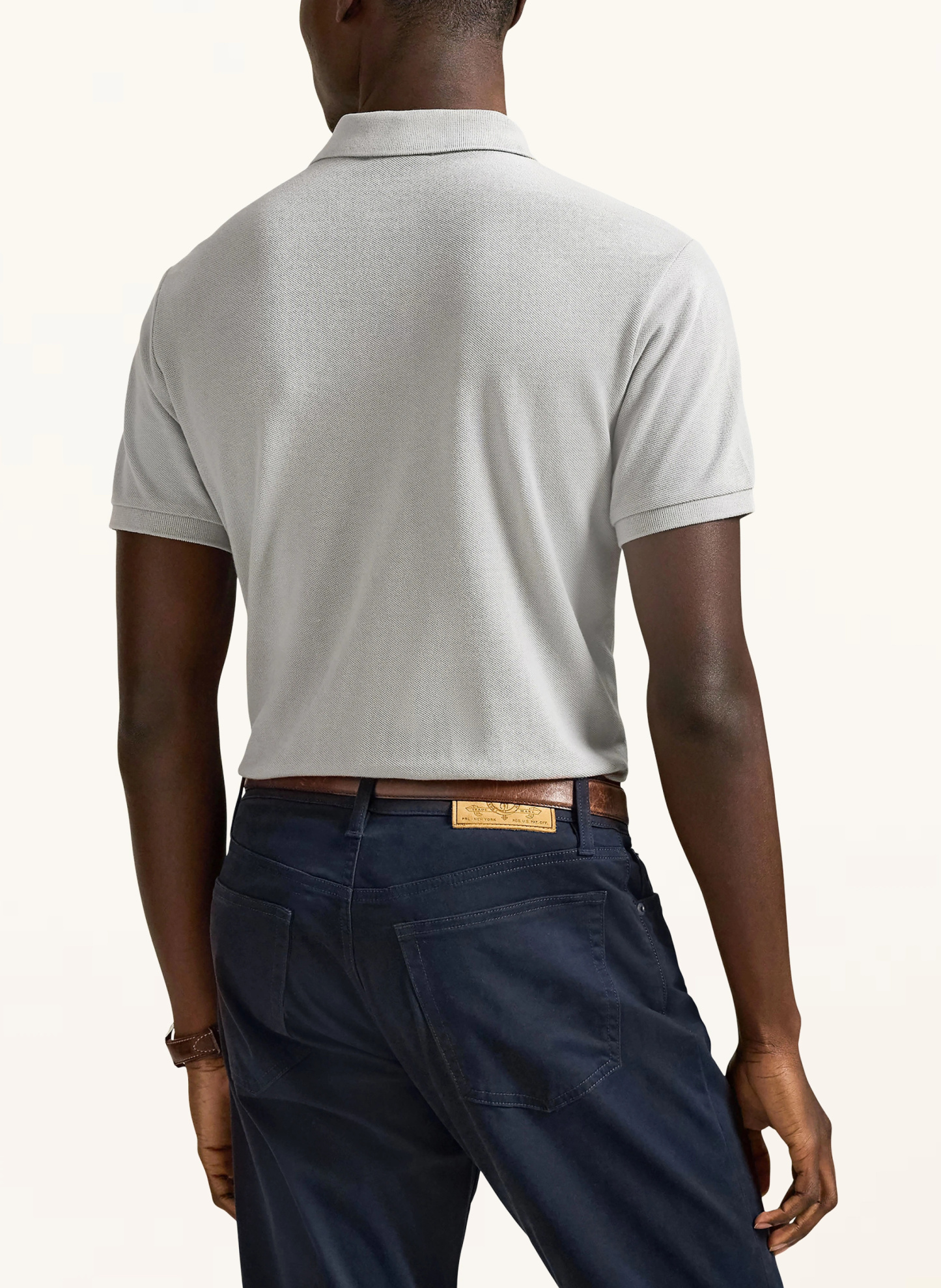 POLO RALPH LAUREN Piqué-Poloshirt Custom Slim Fit – HELLGRAU (2)