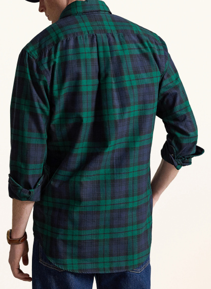 POLO RALPH LAUREN Hemd Custom Fit – DUNKELBLAU / GRÜN / SCHWARZ