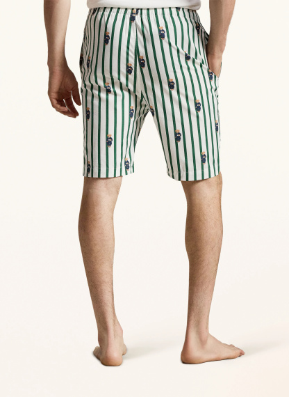 POLO RALPH LAUREN Lounge-Shorts – GRÜN / WEISS