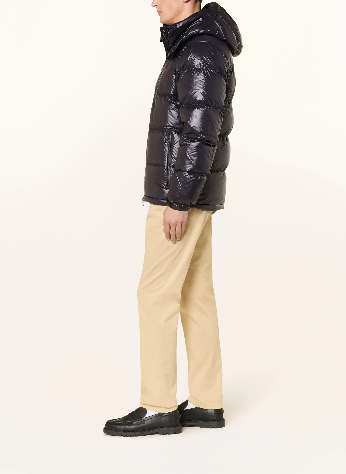 POLO RALPH LAUREN Daunenjacke GORHAM mit abnehmbarer Kapuze – SCHWARZ