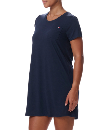 Tommy Hilfiger Women's Short-Sleeve Crewneck Sleepshirt - Sky Captain