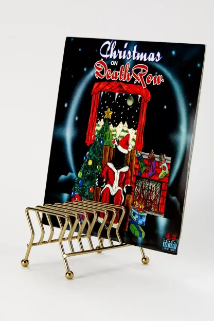 Nina Record Storage Rack - Gold