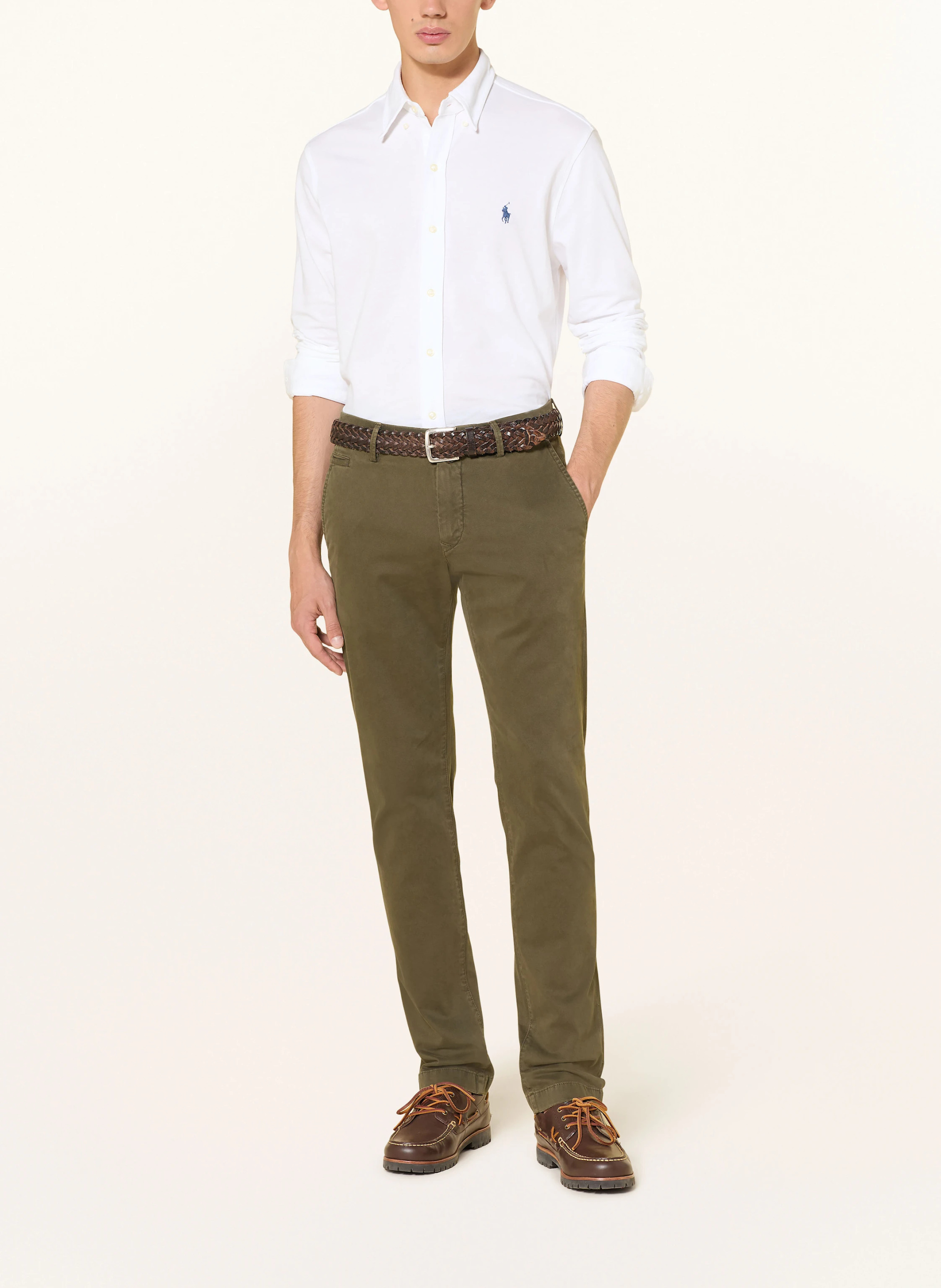 POLO RALPH LAUREN Piqué-Hemd Custom Fit – WEISS