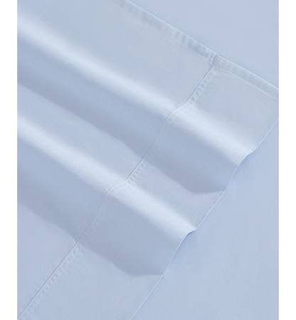 Tommy Hilfiger Solid 200-Thread Count Cotton Percale Sheet Set - Blue