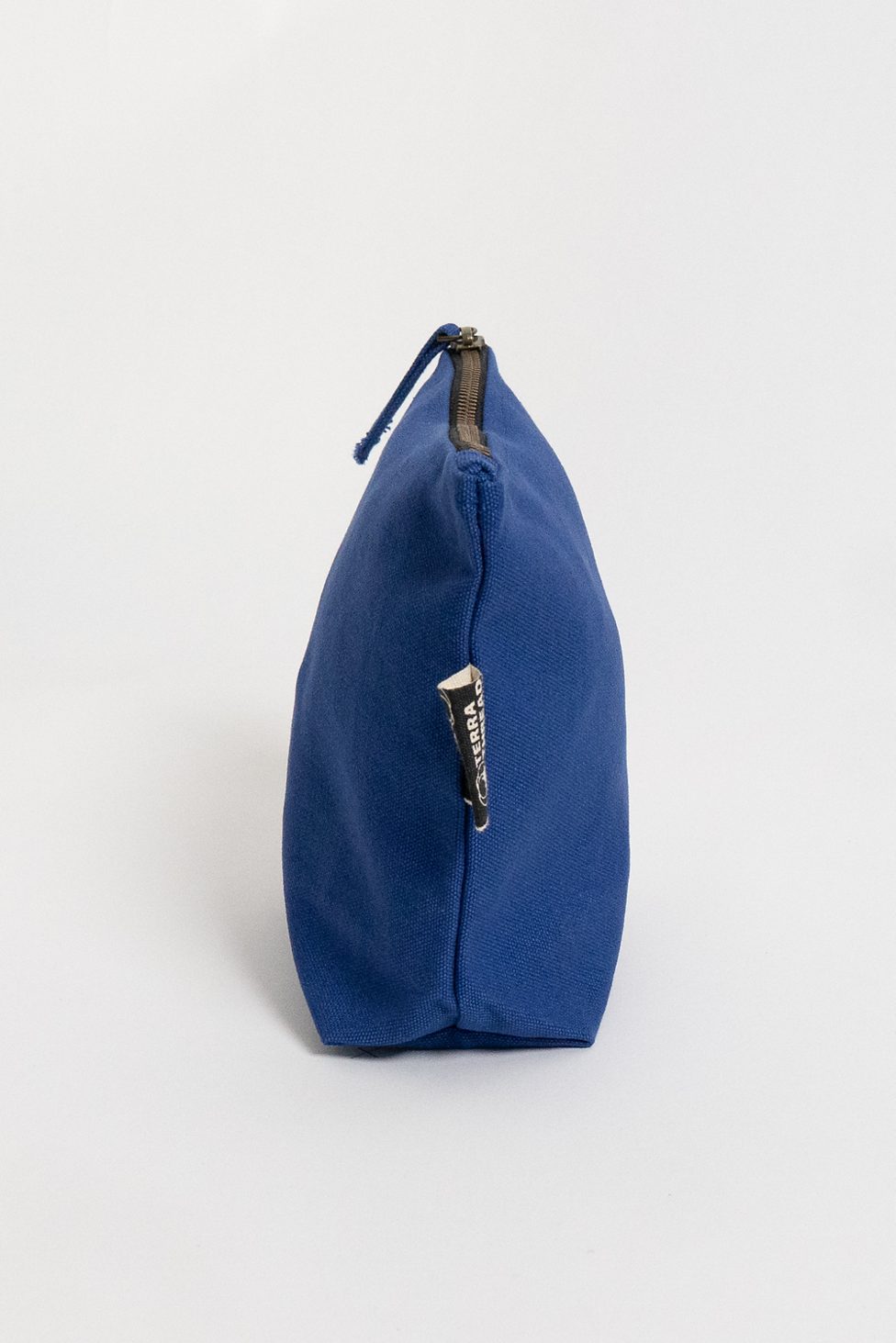 Terra Thread Organic Cotton Canvas Zippered Pouch - Blue