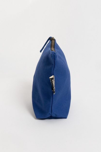 Terra Thread Organic Cotton Canvas Zippered Pouch - Blue