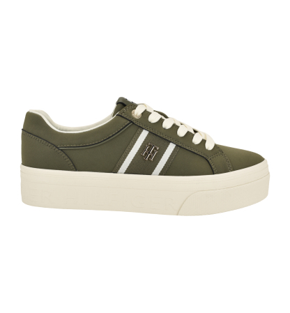 Tommy Hilfiger Women's Badria Logo Platform Sneakers - Green