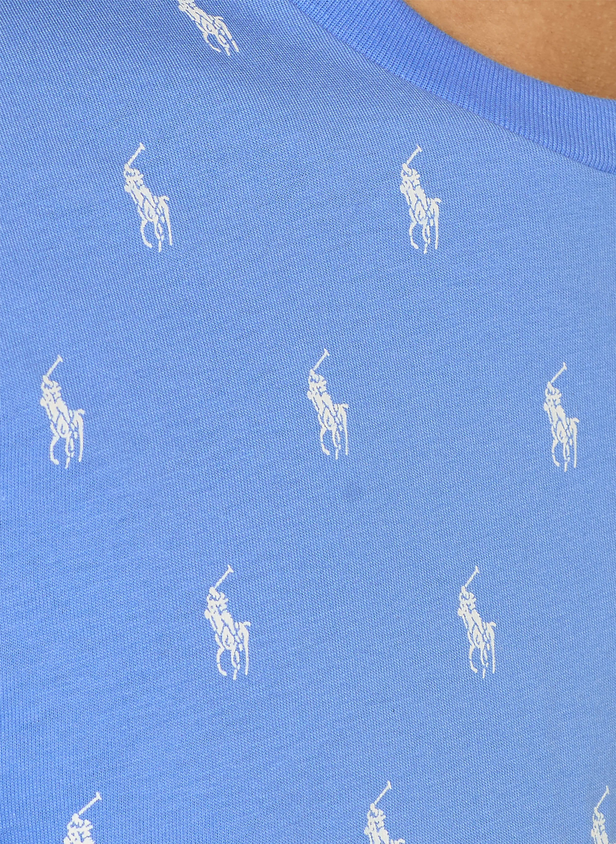 POLO RALPH LAUREN Lounge-Shirt – BLAU / WEISS