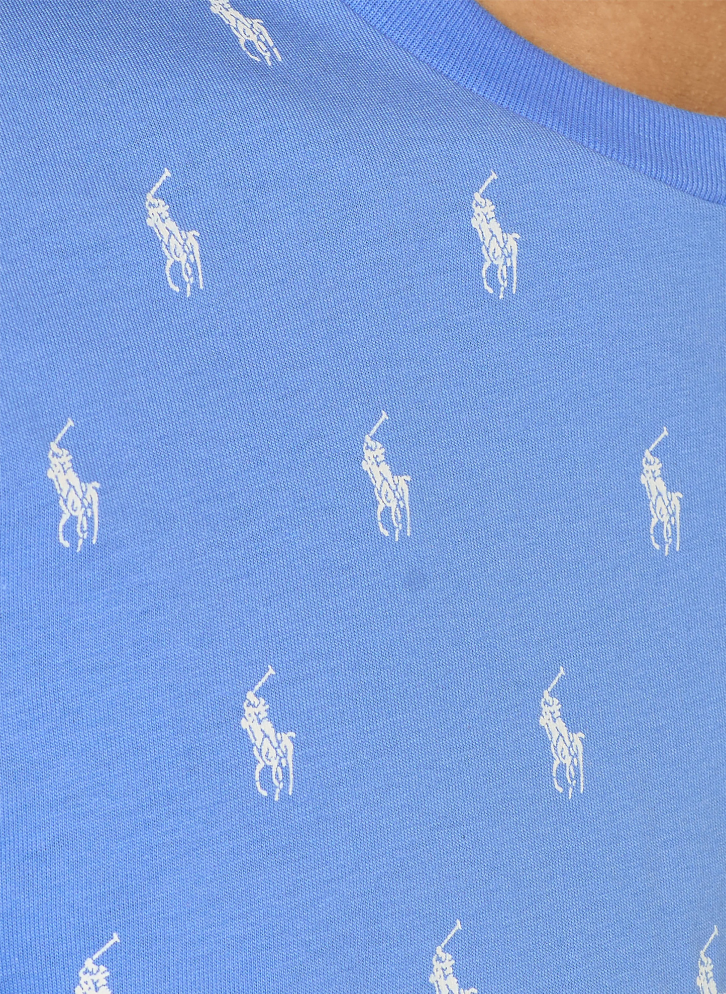 POLO RALPH LAUREN Lounge-Shirt – BLAU / WEISS