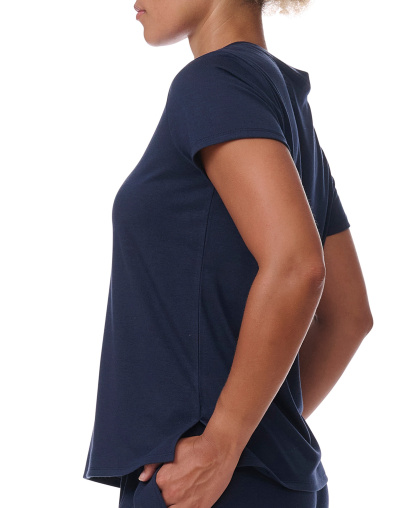 Tommy Hilfiger Women's Short-Sleeve Crewneck Sleep Tee - Sky Captain