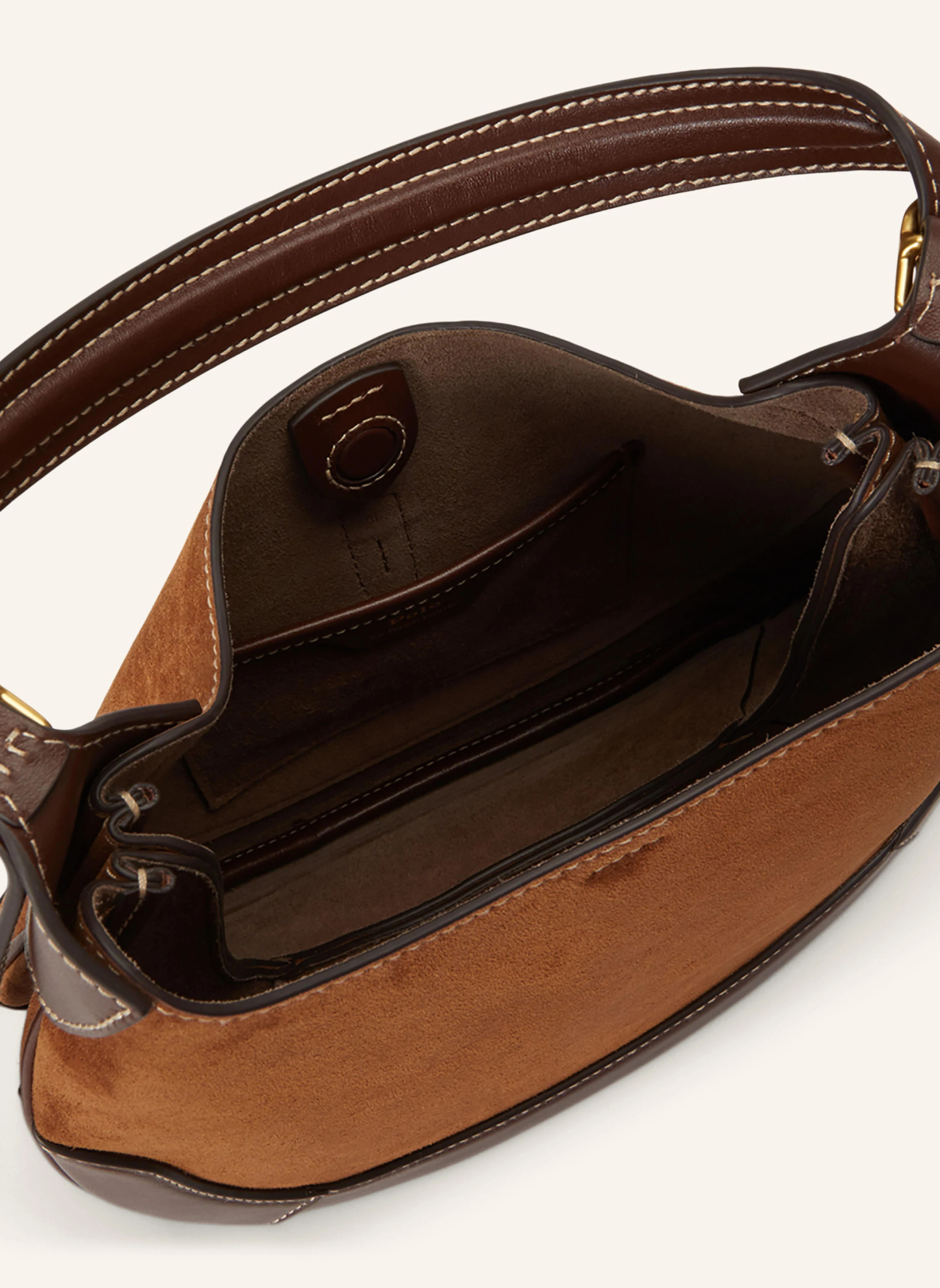 POLO RALPH LAUREN Umhängetasche POLO ID SMALL – BRAUN / GOLD / SCHWARZ