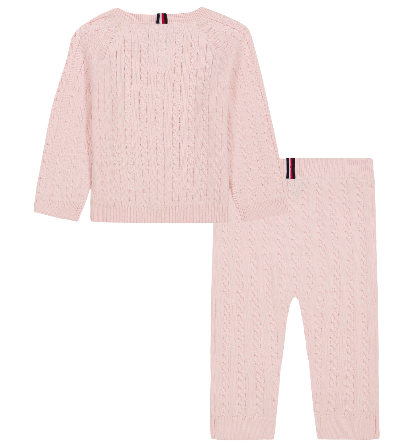 Tommy Hilfiger Baby Girls' Long-Sleeve Sweater and Pants, 2-Piece Set - pink