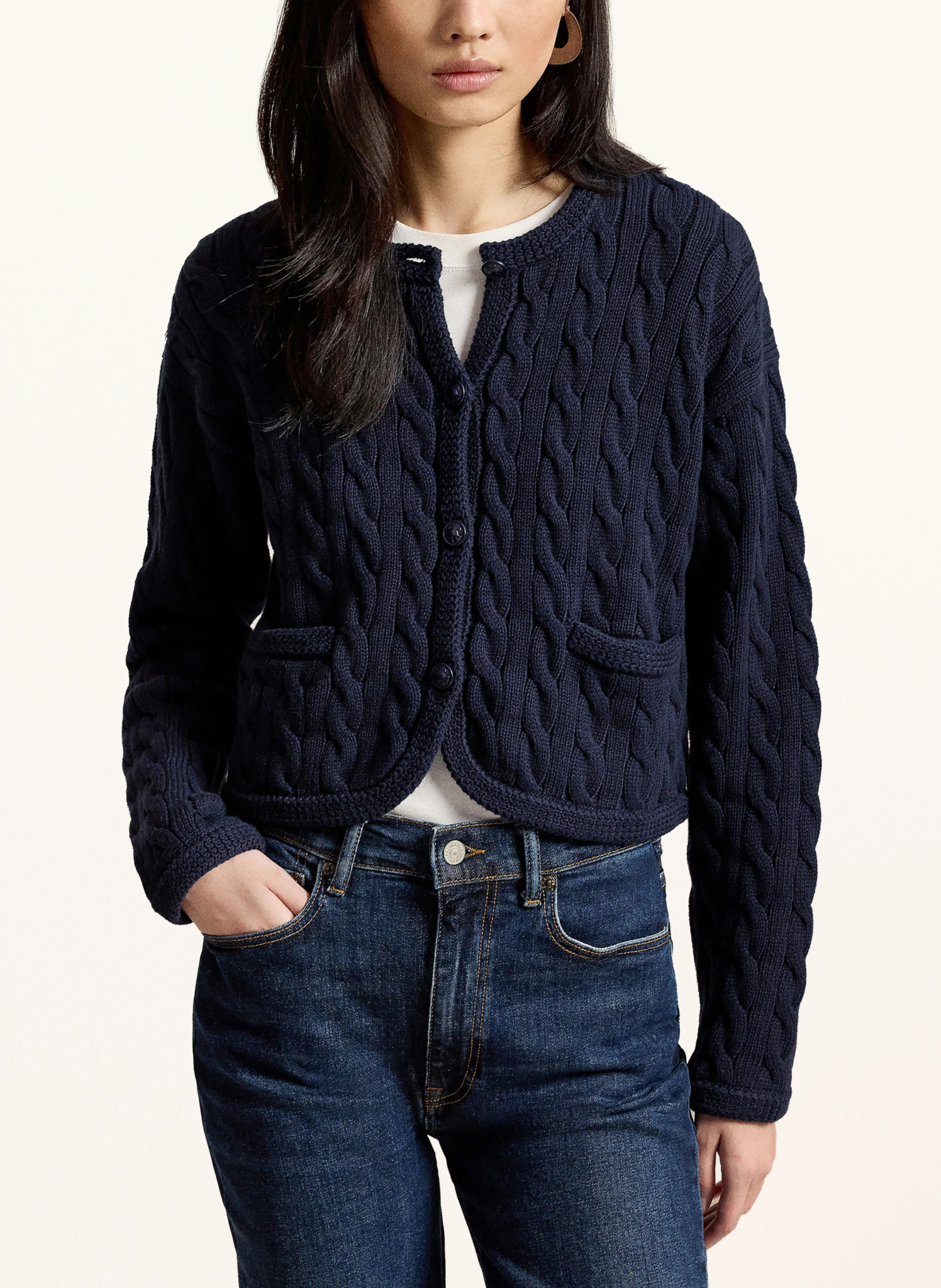 POLO RALPH LAUREN Strickjacke – DUNKELBLAU