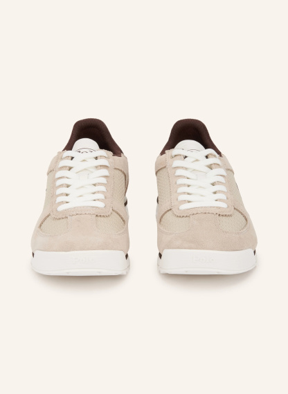 POLO RALPH LAUREN Sneaker – BEIGE / DUNKELBRAUN / WEISS