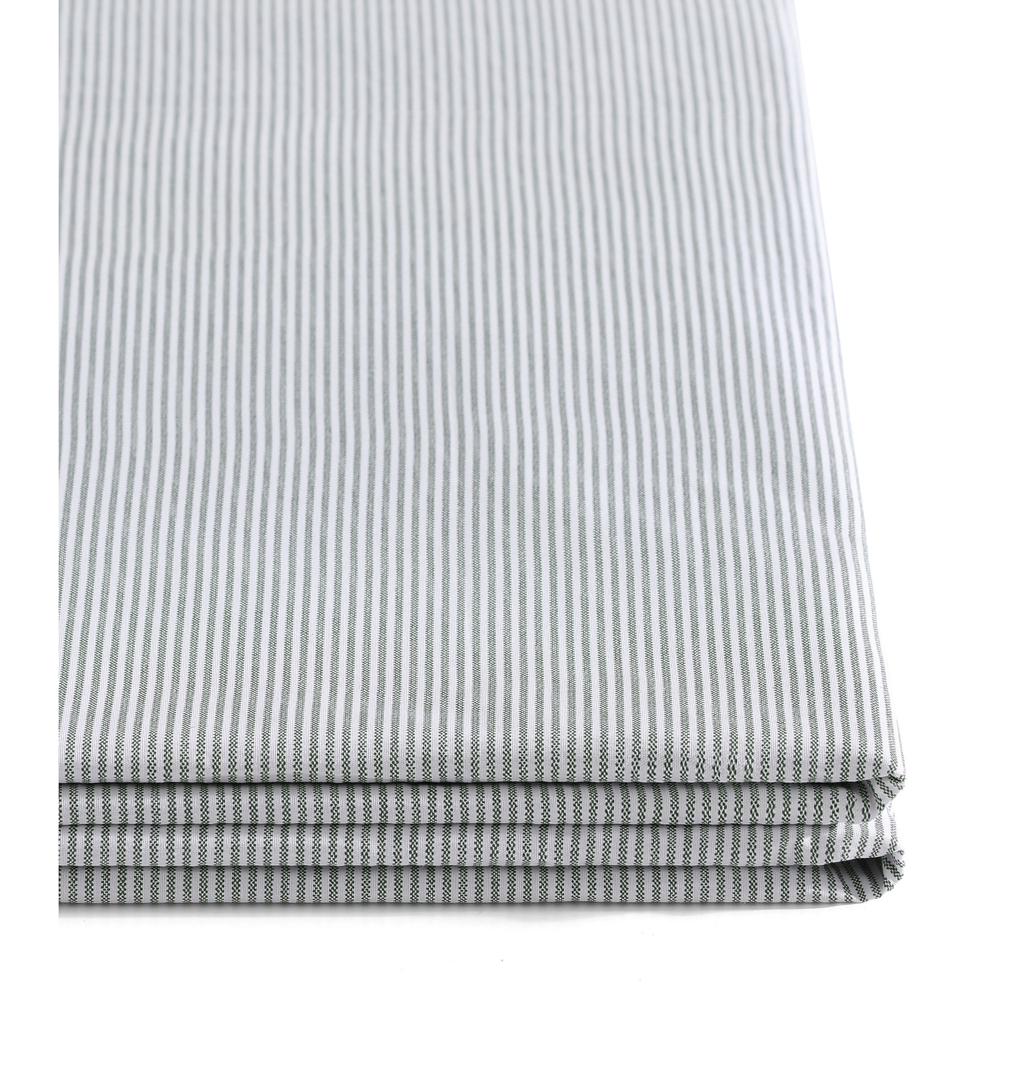 Tommy Hilfiger Printed 200-Thread Count Cotton Percale Sheet Set - Ithaca Stripe Dark Green