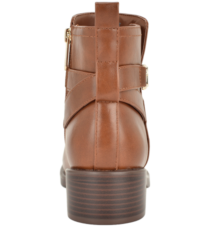 Tommy Hilfiger Women's Idala Ornamented Side Zip Booties - Medium Brown