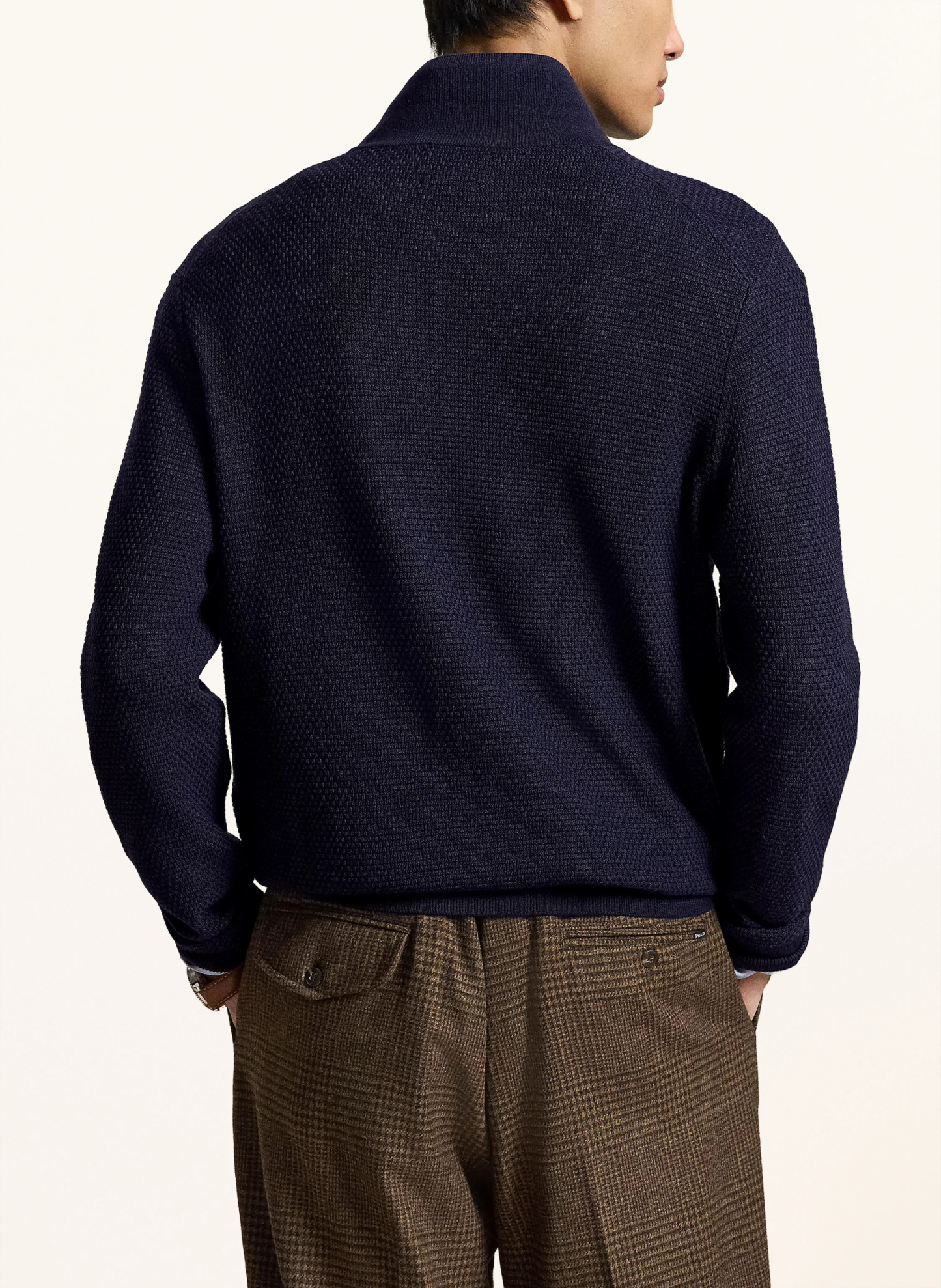 POLO RALPH LAUREN Strick-Poloshirt – DUNKELBLAU