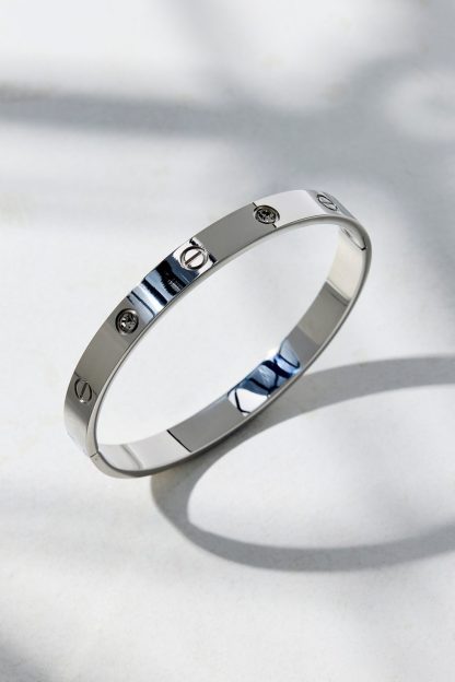 Milo Waterproof Bangle Bracelet - Silver