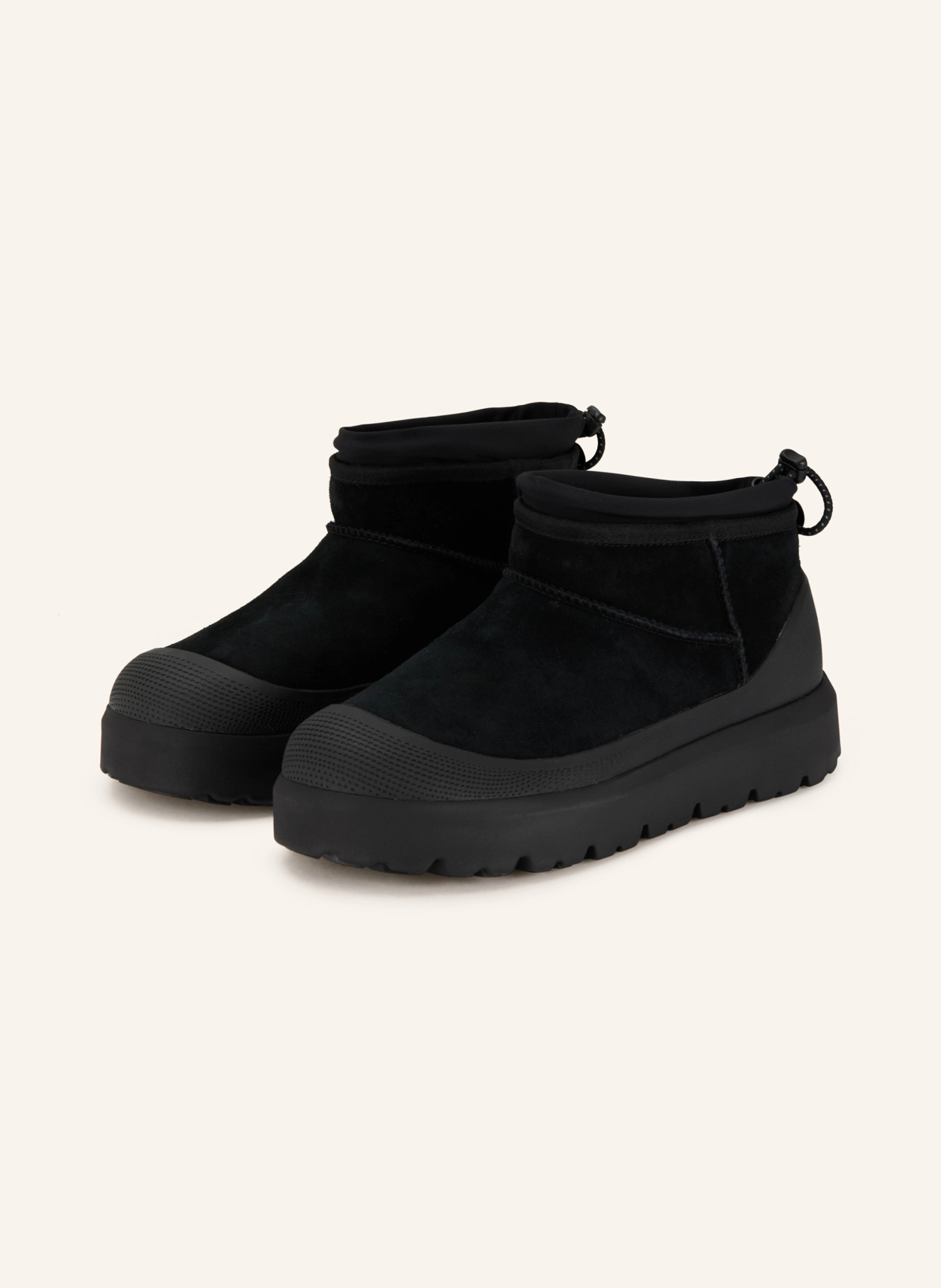 UGG Plateau-Boots CLASSIC ULTRA MINI WEATHER HYBRID – SCHWARZ