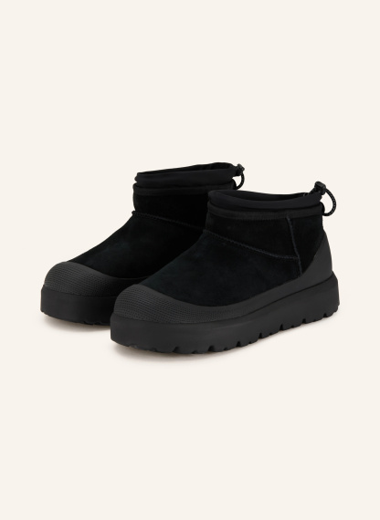 UGG Plateau-Boots CLASSIC ULTRA MINI WEATHER HYBRID – SCHWARZ