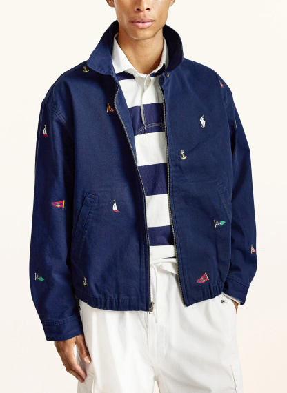 POLO RALPH LAUREN Blouson – DUNKELBLAU / ROT / GELB