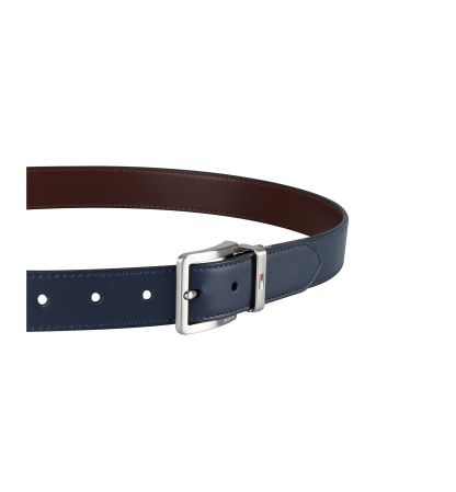32MM Tommy Hilfiger Men's Two-In-One Reversible Dress Belt - Navy/Brown