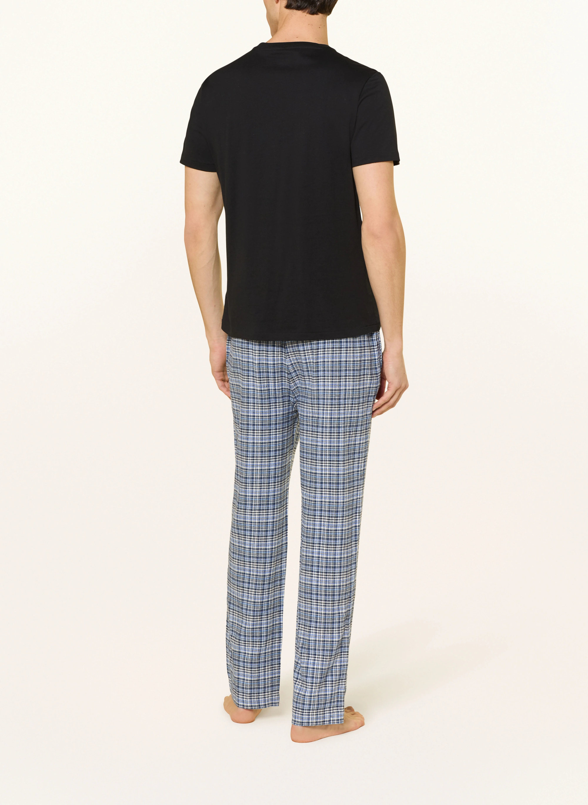 POLO RALPH LAUREN Lounge-Shirt – SCHWARZ / WEISS