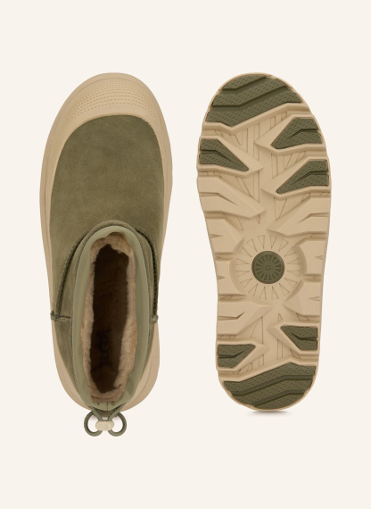 UGG Plateau-Boots CLASSIC ULTRA MINI WEATHER HYBRID – OLIV / BEIGE