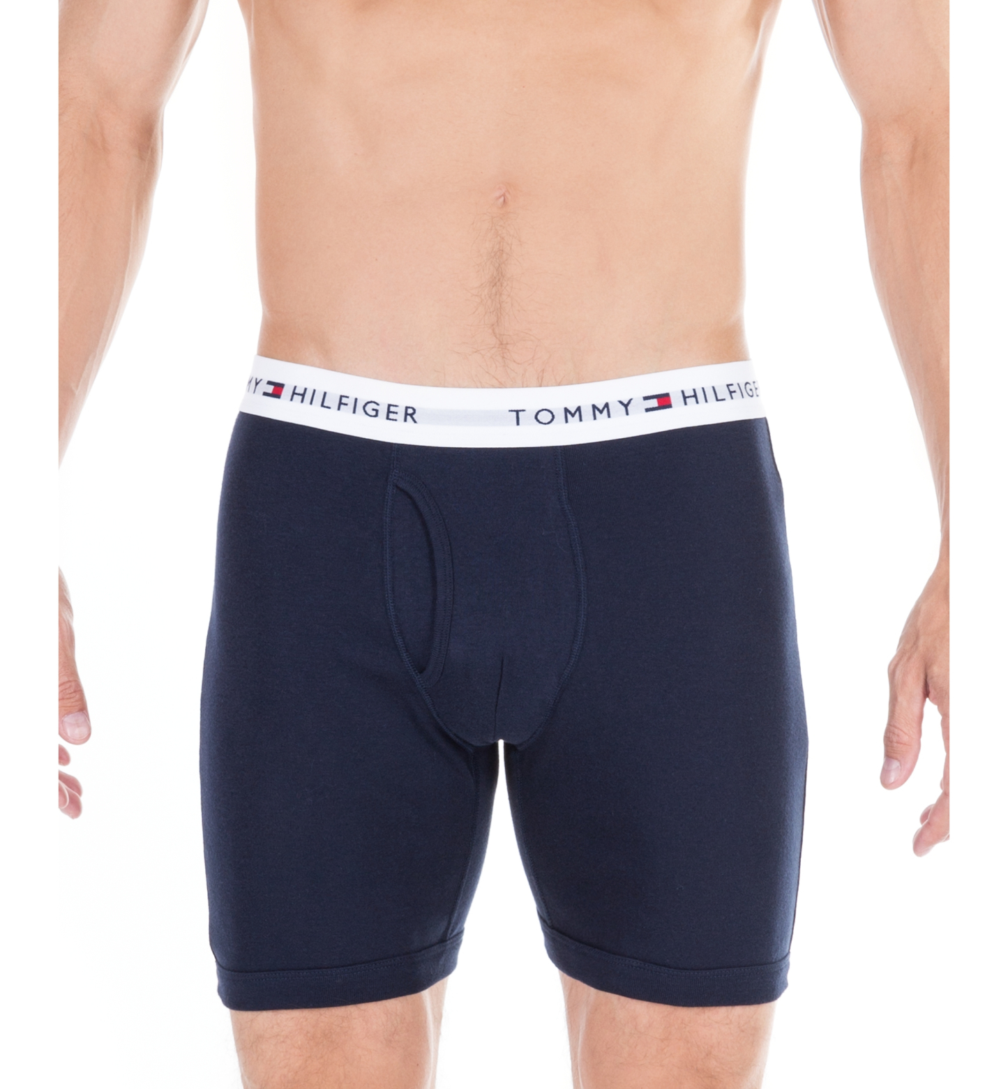 Tommy Hilfiger Men's Classic Cotton Boxer Briefs, 3-Pack - Navy