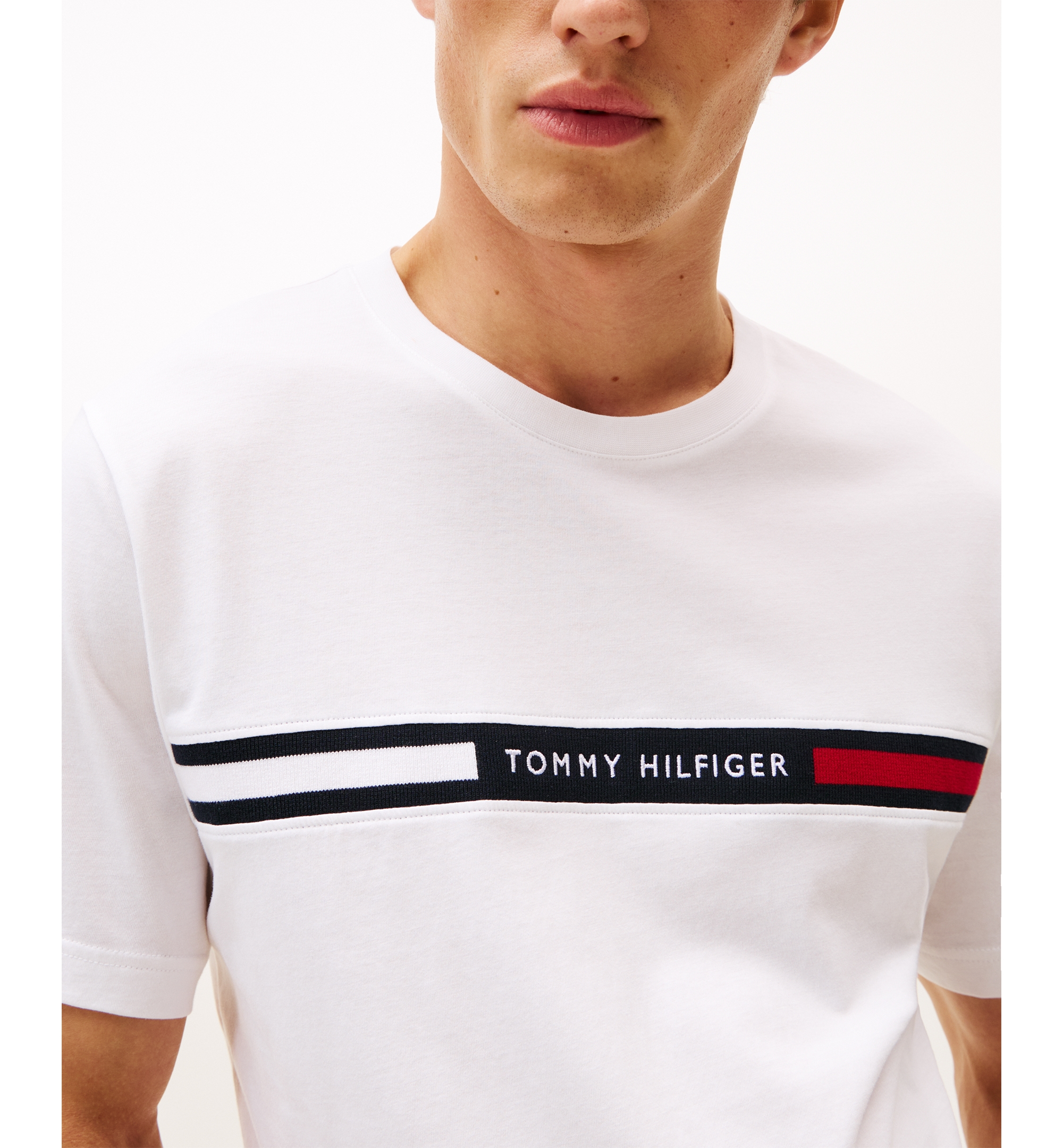Tommy Hilfiger Men's Chest Insert Logo T-Shirt - White