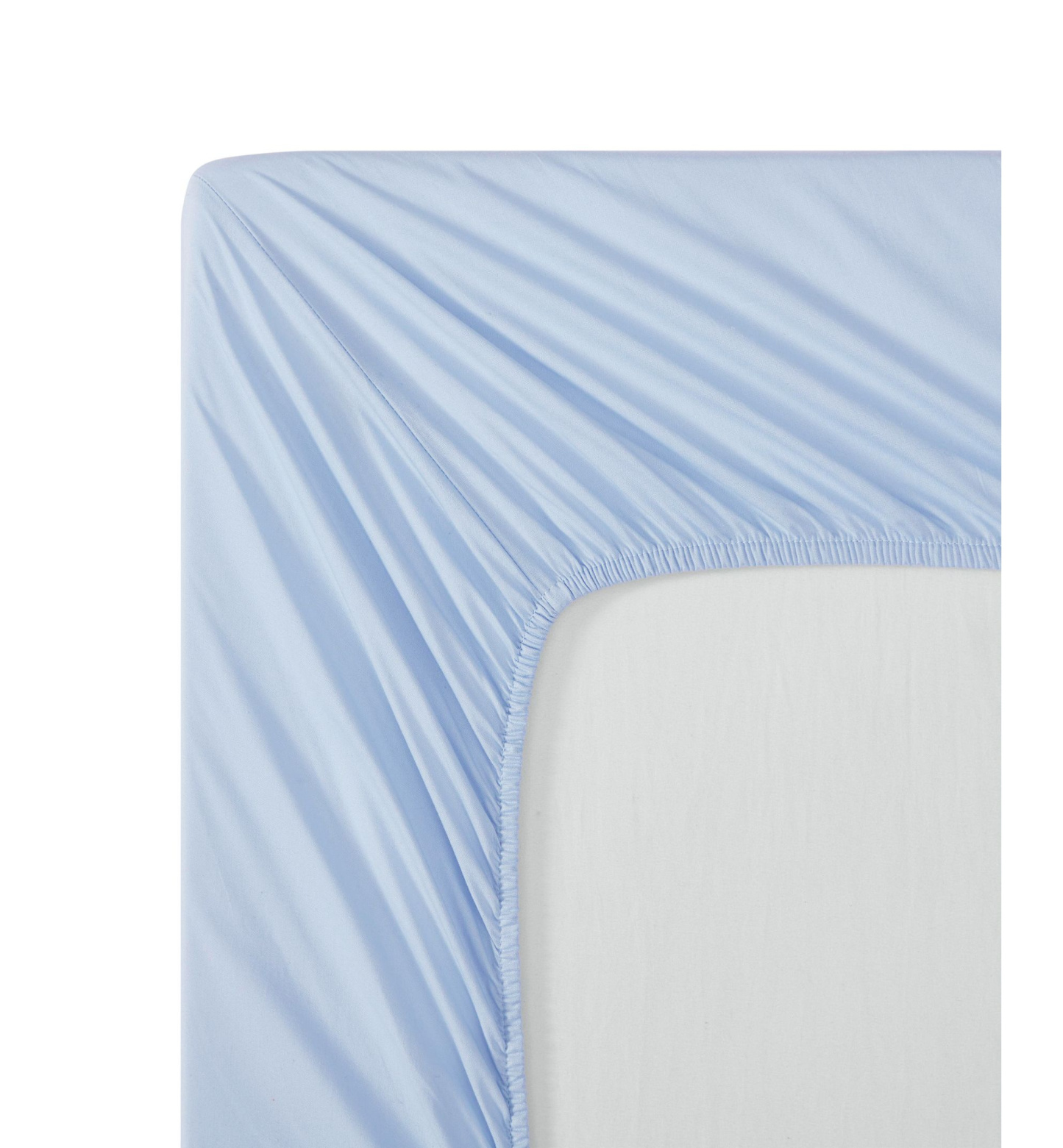 Tommy Hilfiger Essentials Solid Cotton Percale Fitted Sheets - Boathouse Blue