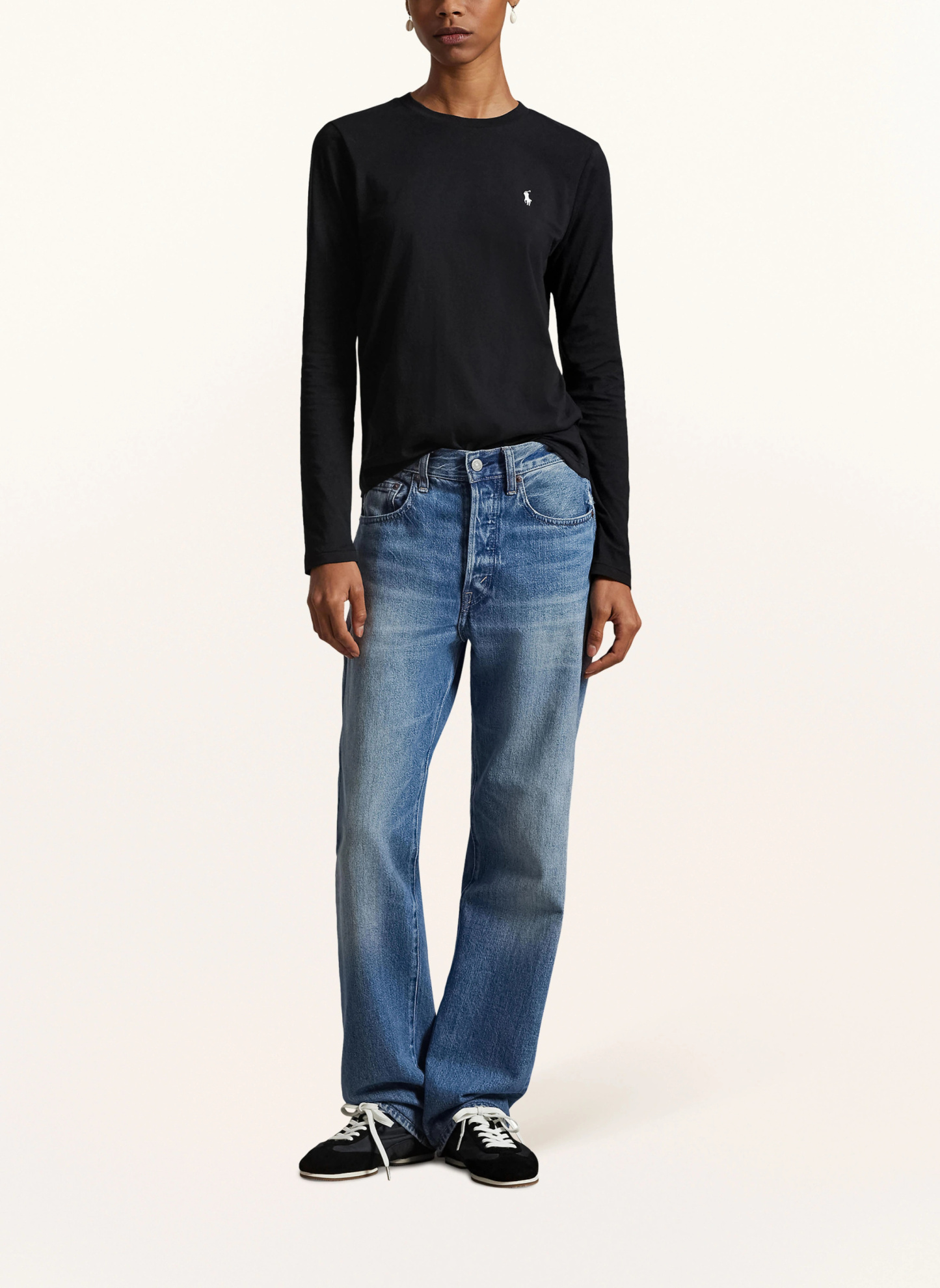 POLO RALPH LAUREN Longsleeve – SCHWARZ