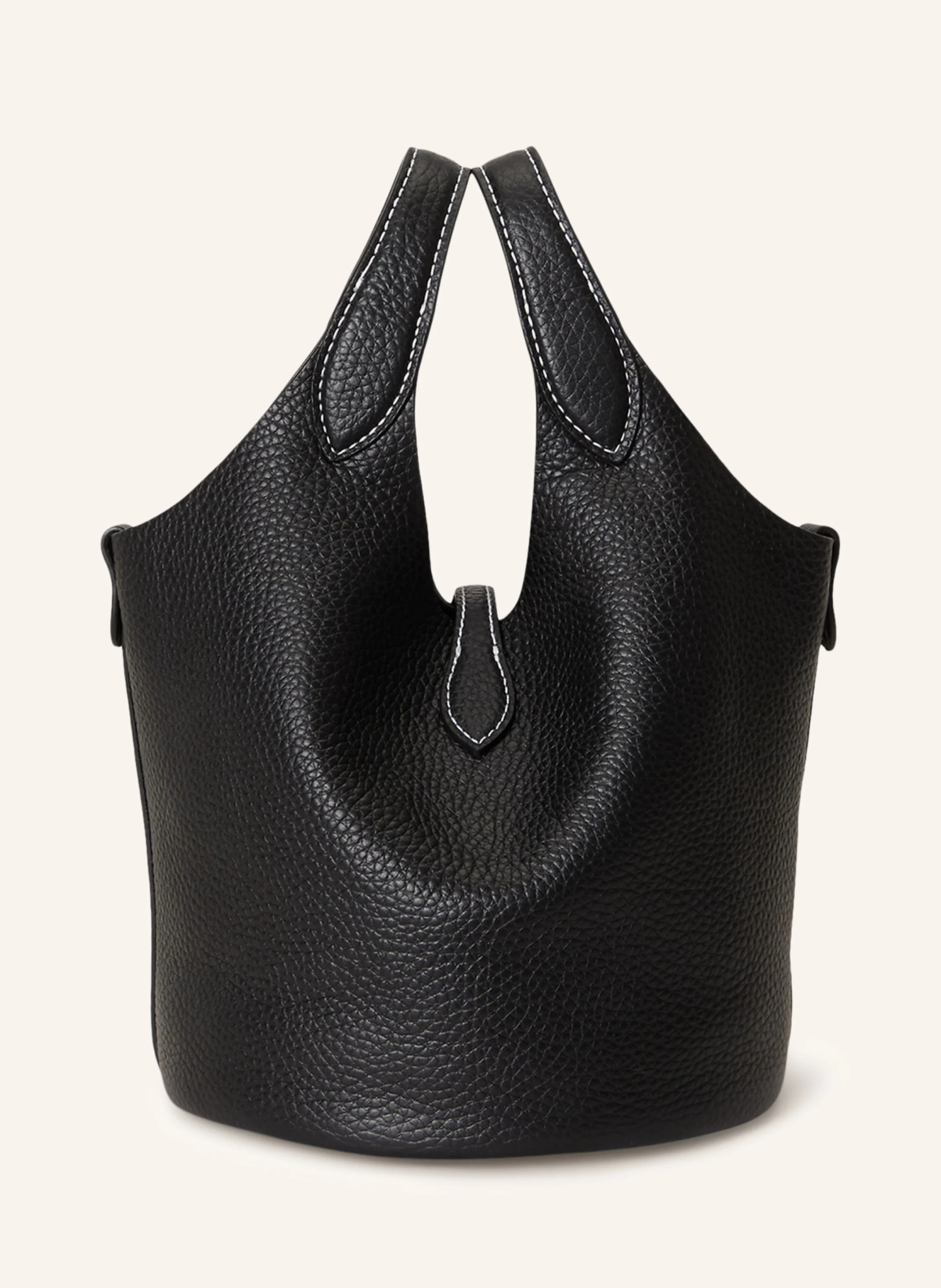 POLO RALPH LAUREN Beuteltasche PEBBLE-PLY – SCHWARZ / SILBER