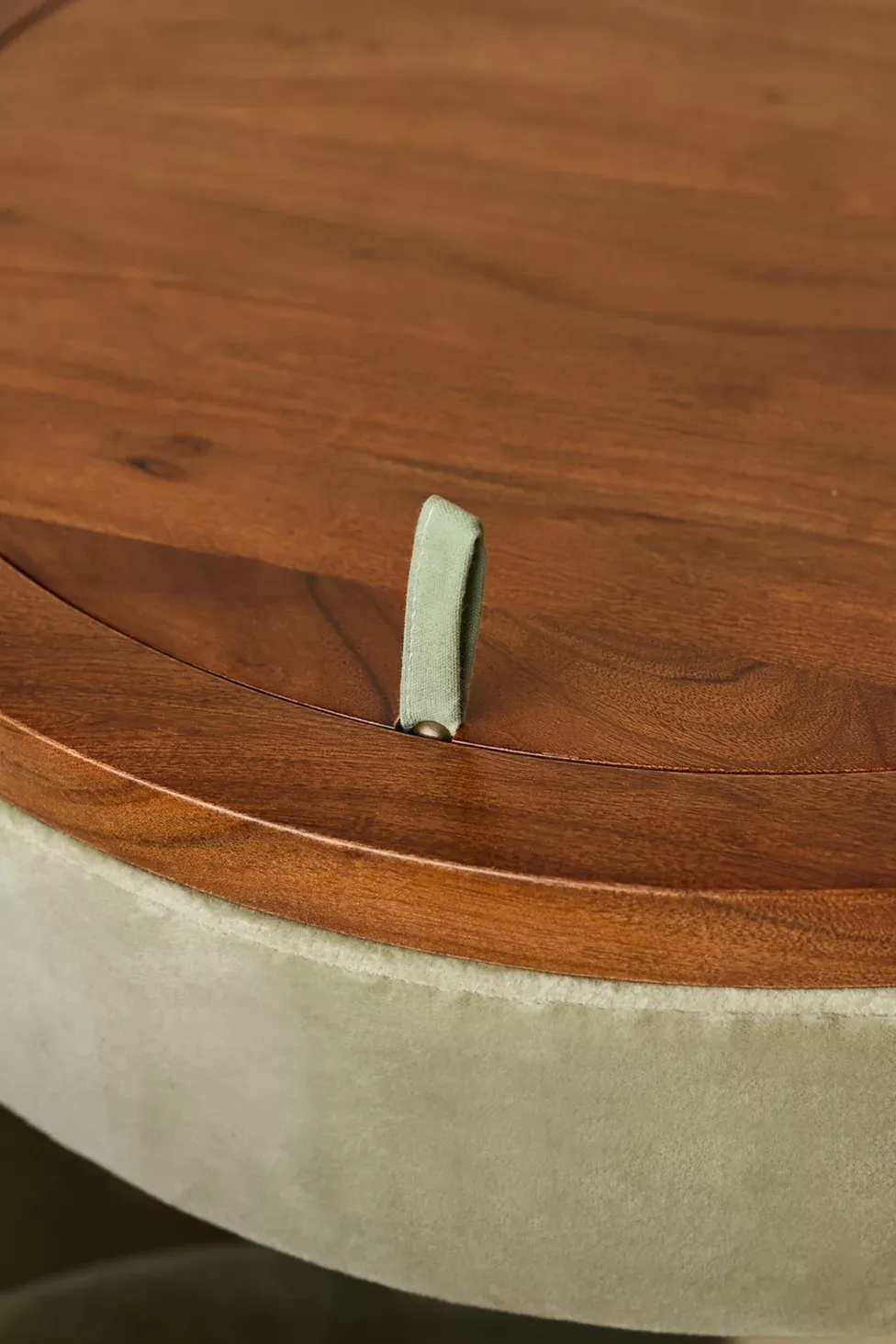 Jane Upholstered Vanity & Stool Set - Green