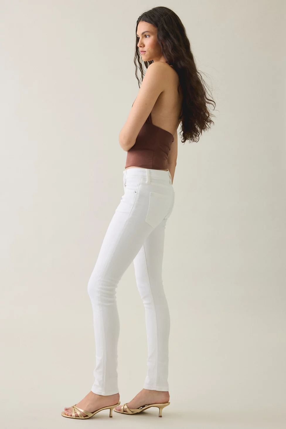 BDG Skylar Low-Rise Skinny Jeans - White
