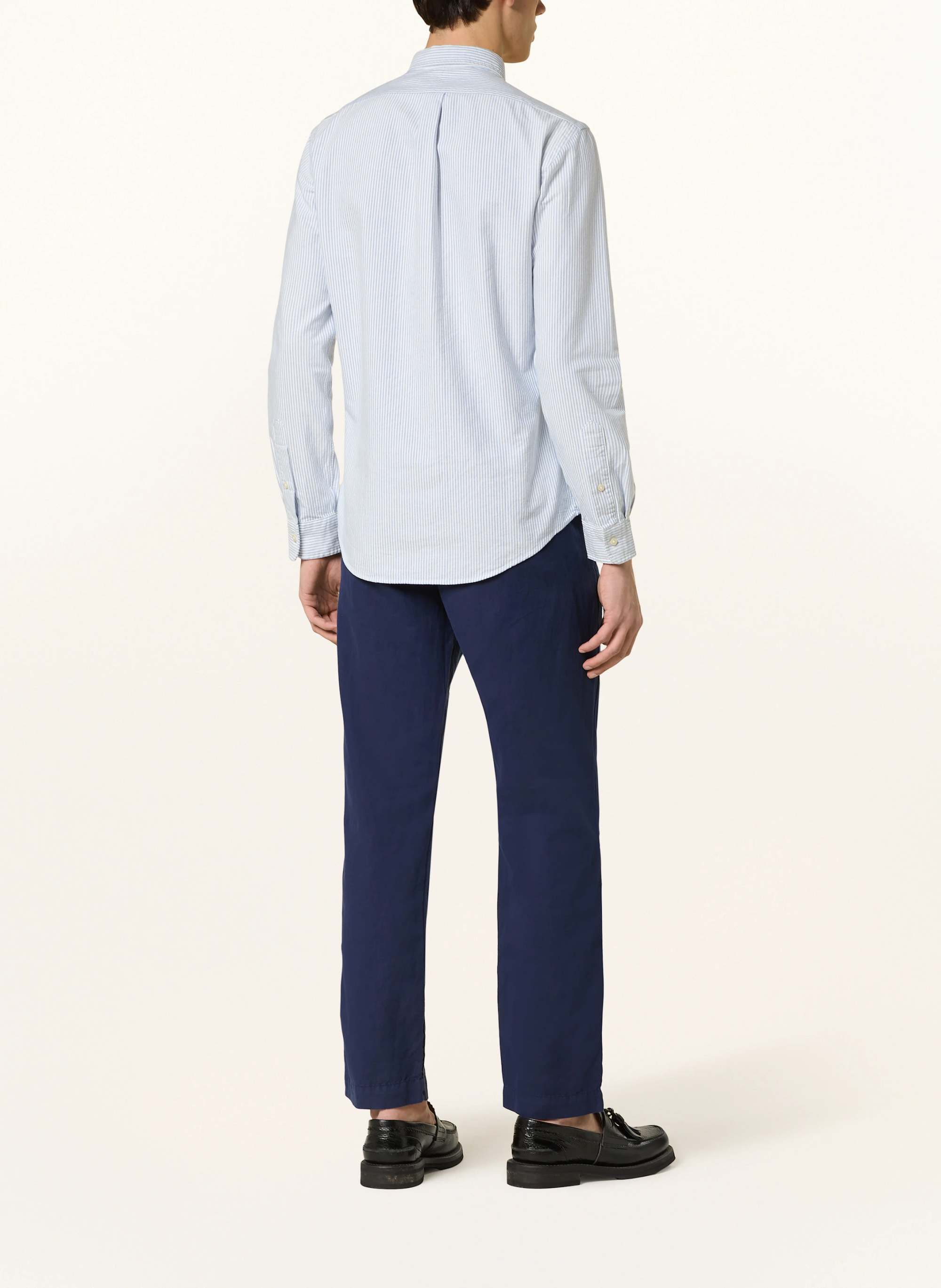 POLO RALPH LAUREN Oxfordhemd Slim Fit – HELLBLAU/ WEISS GESTREIFT