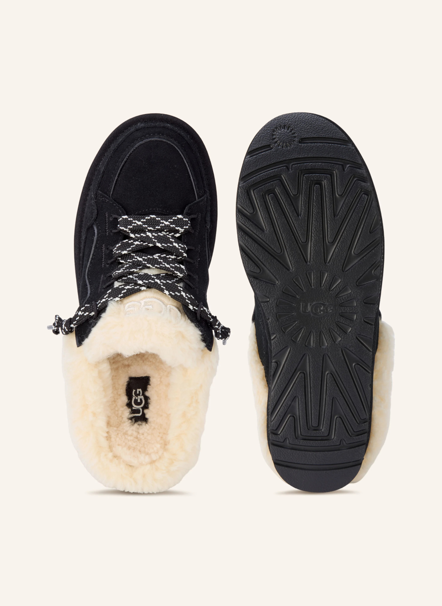 UGG Mules LOWMEL – SCHWARZ / ECRU