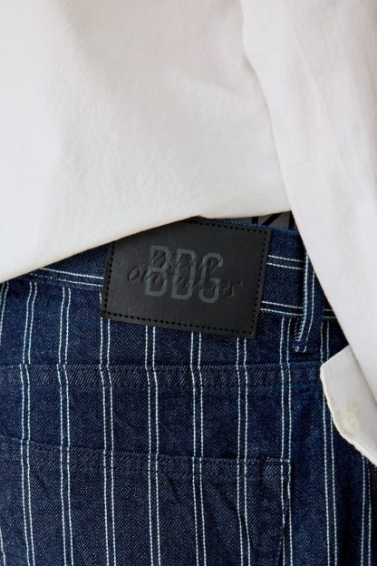 BDG Nitro Dual Pinstripe Baggy Fit Jeans - Vintage Denim Dark