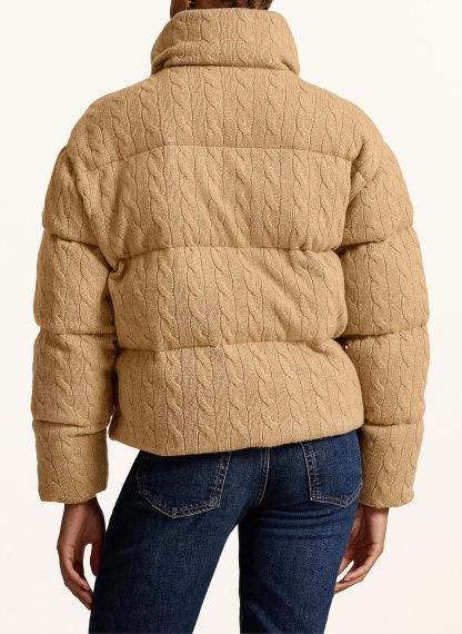 POLO RALPH LAUREN Steppjacke – CAMEL / DUNKELBLAU