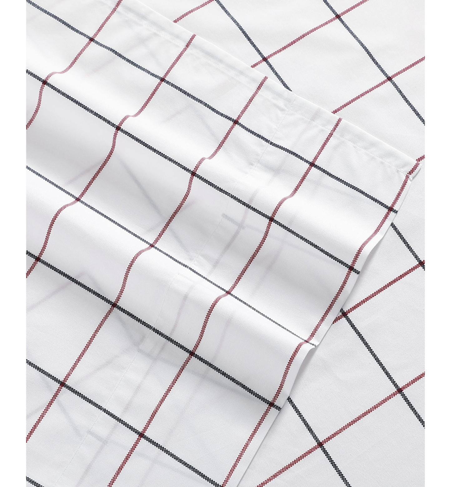 Tommy Hilfiger Printed 200-Thread Count Cotton Percale Sheet Set - Glasgow Windowpane
