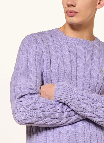 POLO RALPH LAUREN Pullover – HELLLILA / GRAU