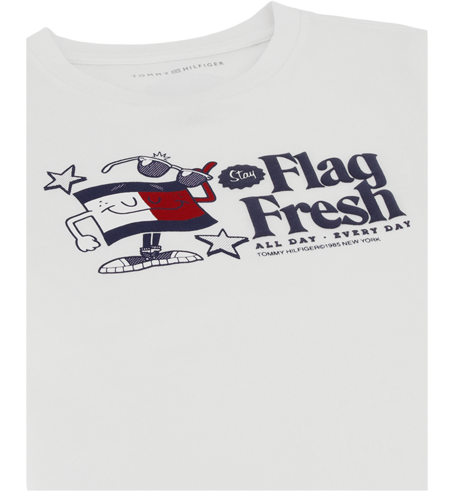 Tommy Hilfiger Boys' 2T-7 Flag Fresh Short-Sleeve T-Shirt - White